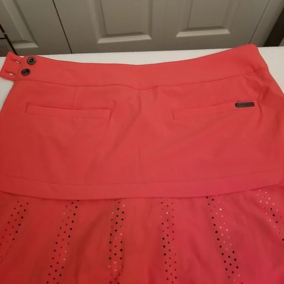 Chase 54 Skort Skirt Women’s Size 6 Orange 33" Waist 4.5" Inseam Shorts - Picture 8 of 9